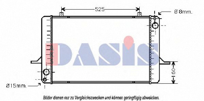 AKS DASIS 090330n -  Радиатор, охлаждение двигателя